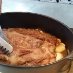 Svinjska rebra u BBQ sosu i povrćem iz rerne | Dodavanje povrća | Postupak 4 | Slika 5/8