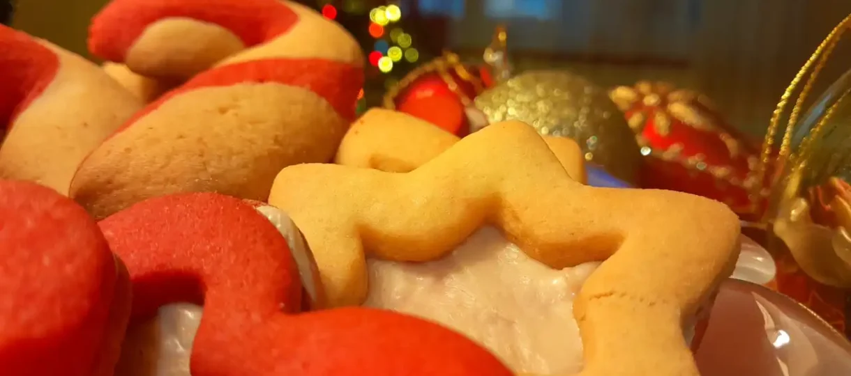 Prugasti božićni kolačići