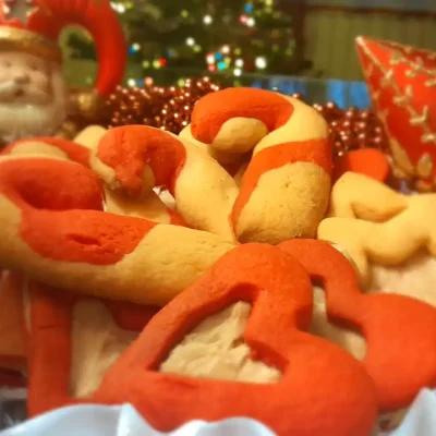 Prugasti božićni kolačići 4