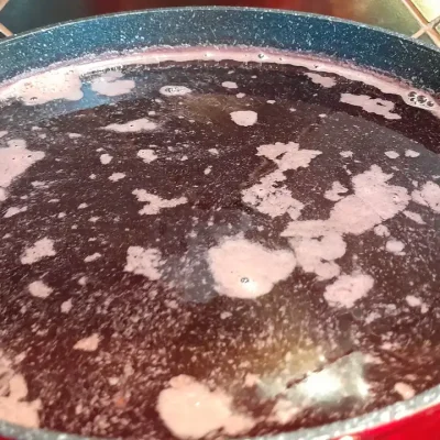 Sirup od kupina | Kuvanje 1 ture sirupa | Postupak 4 | Slika 3/3