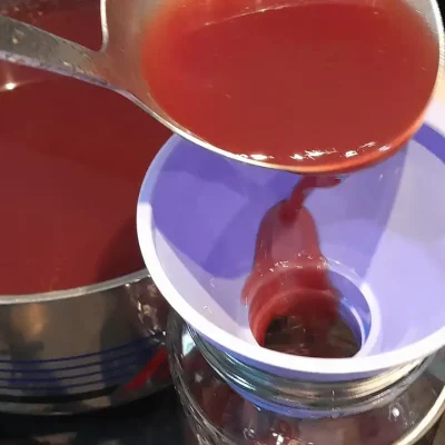 Sirup od kupina | BONUS: Sipanje soka u flaše ili tegle, druge ture | Postupak 9 | Slika 1/3
