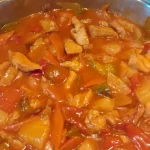 Piletina u slatko-kiselom sosu sa ananasom | Spajanje svih sastojaka | Postupak 5 | Slika 9/9