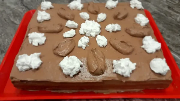 Torta slatki greh 40 | Istaknuta slika 1/4 | Eksplozija, višanja, pod, finim, slojem, čokoladnog, krema