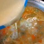 Svečana bela čorba 40 | Istaknuta slika 2/4 | Povrće, šareno, meso, meko, bogata, i, prava, svečani, tanjir, ume, da, začara
